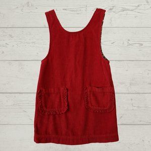 Mini Boden Red Corduroy Dress (Perfect for Valentine's Day!) Size 4-5